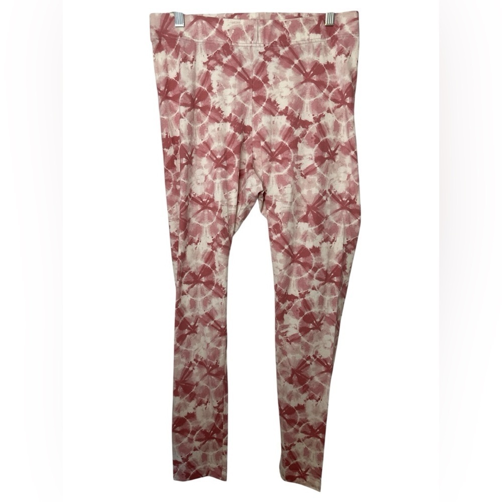 Old Navy Pink White Tie Dye Leggings NWOT